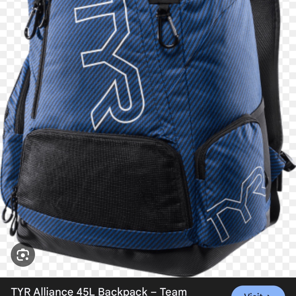 TYR Alliance Backpack in Blue and Black